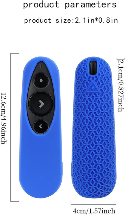 Remote Case for Logitech R500 Silicone Protective Cover for Wireless Presenter R500s (Blue)