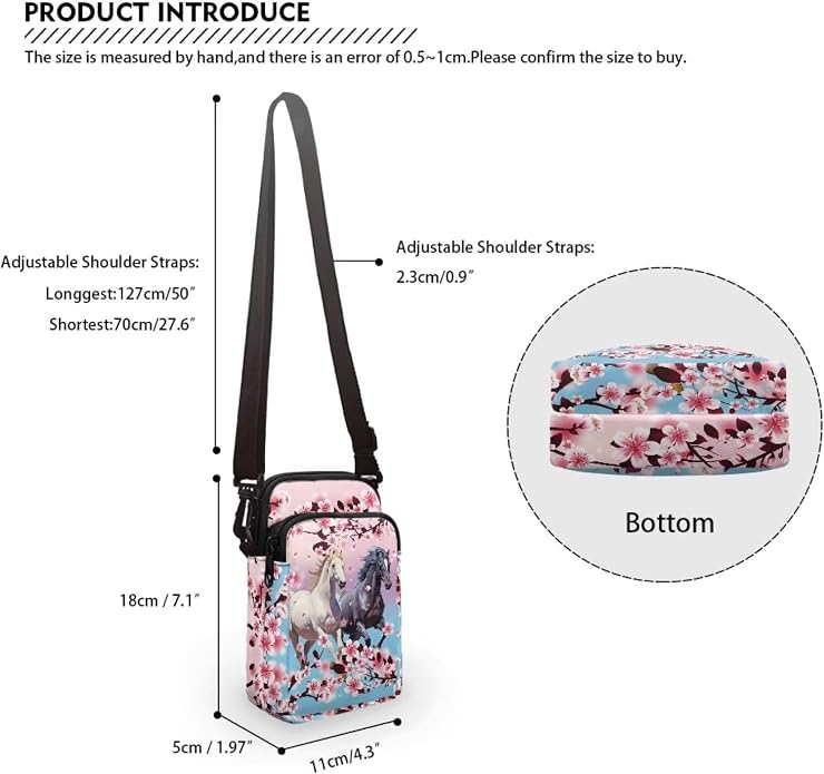 DISNIMO Small Crossbody Bags for Women Trendy Cross Body Cell Phone Shoulder Bags Purses with Adjustable Strap