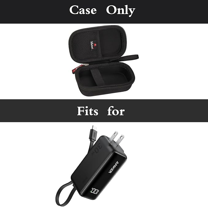 Mchoi Hard Storage case for Anker USB C Charger Block, 3-in-1 5,000mAh Portable Charger, Box Only