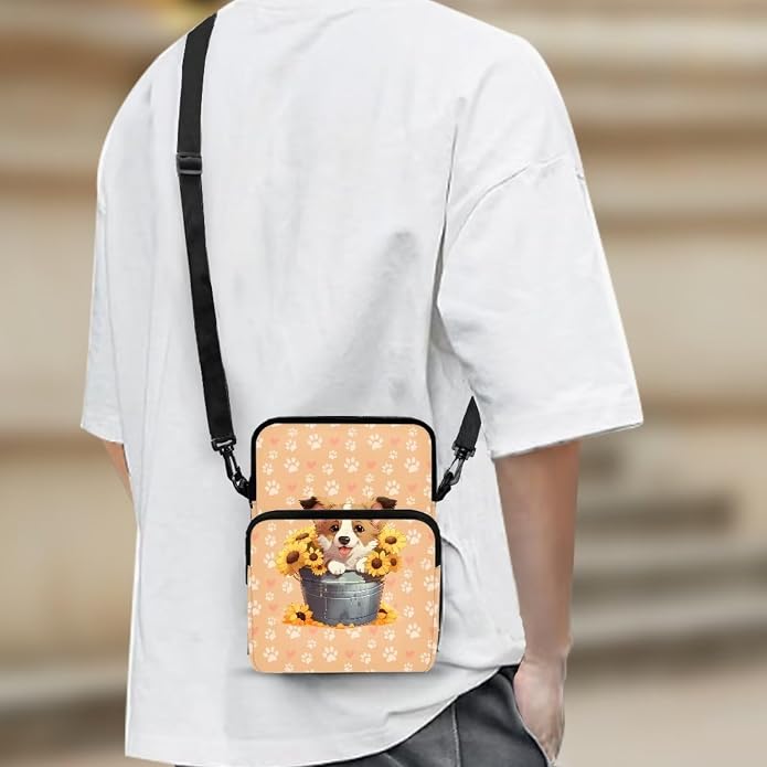 Men's Crossbody Bag, Small Cell Phone Wallet, Women's Shoulder Handbag, Travel Gym Bag