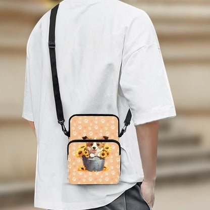 Men's Crossbody Bag, Small Cell Phone Wallet, Women's Shoulder Handbag, Travel Gym Bag