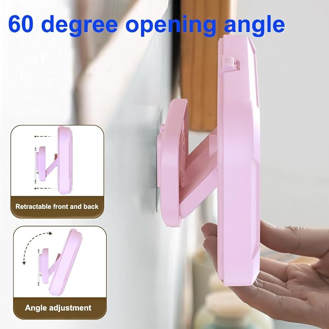 Shower Phone Holder Waterproof, 480°Rotation Wall Mount Shower Phone Case, HD Touch Screen Waterproof Phone Holder for Bathroom Bathtub Kitchen, Fit 4-7" Phone (Pink)