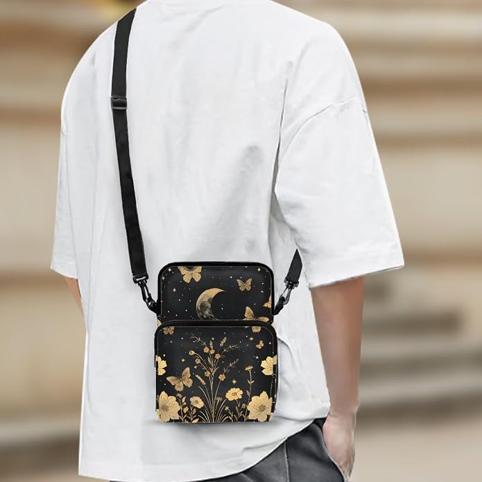 Men's Crossbody Bag, Small Cell Phone Wallet, Women's Shoulder Handbag, Travel Gym Bag