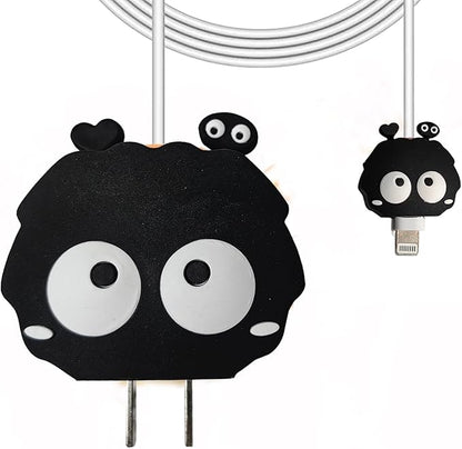 Compatible with Apple 20W/18W USB-C Adapter Charger, Cute Cartoon Protective Case for iPhone 20W USB-C Power Adapter Charger Fast Lightning Chargers Cover