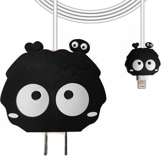 Compatible with Apple 20W/18W USB-C Adapter Charger, Cute Cartoon Protective Case for iPhone 20W USB-C Power Adapter Charger Fast Lightning Chargers Cover