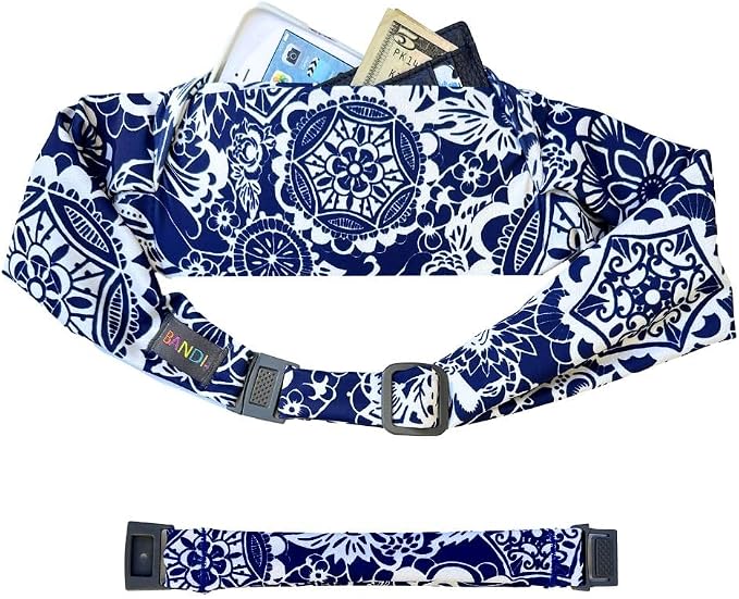 BANDI Plus Size Fanny Pack for Women – Travel-Ready Pocket Belt for Phone, Passport, Keys, Money, & Medical Devices, Adjustable Fit, Comfortable - Newport