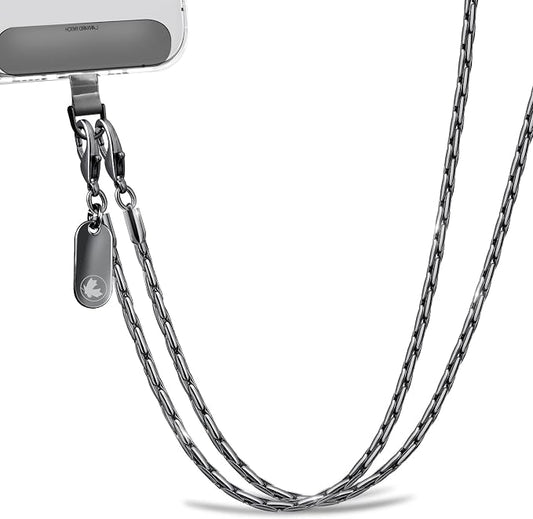 Phone Lanyard for Cellphone Case Crossbody Strap Detachable Phone Charms Strap Anti Theft Necklace Holder for iPhone For Women (black)