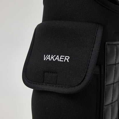 VAKAER Magnetic Gym Bag, Water Bottle Carrier Holder with Phone Pocket & Adjustable Strap,10 Ultra-Strong Magnets Stick to Fitness equipment, Workout Accessories Pouch for Women & Men, Black