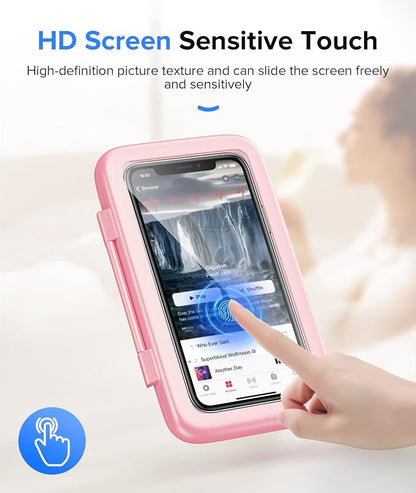 LC-dolida Shower Phone Holder Waterproof 480 Rotation Phone Stand Case Mount Compatible with iPhone 17 16 15 14 13 12 11 Plus Pro Max XS XR up to 6.8" Cell Phone