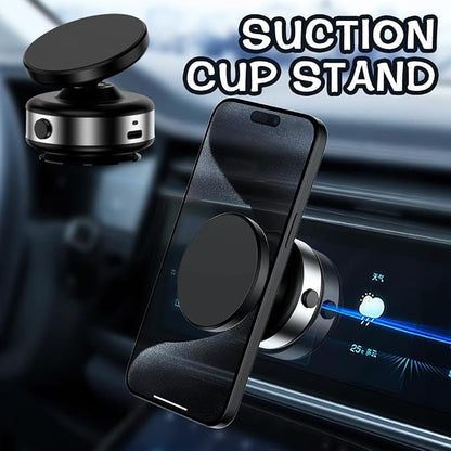 2024 New Electric Vacuum Magnetic Suction Car Phone Mount 360 Degree Rotating Rotatable Car Phone Holder,Compatible with 4.7-inch Above Smartphones