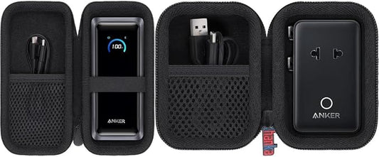 khanka Case for Anker Prime Power Bank + Anker A9215 USB Plug 5-Port Power Adapter