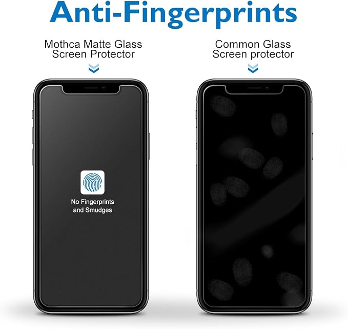 Mothca 2 Pack Matte Glass Screen Protector for iPhone XR/iPhone 11 Anti-Glare & Anti-Fingerprint Tempered Glass Clear Film Case Friendly Easy Install Bubble Free - Smooth as Silk Amazing Touch