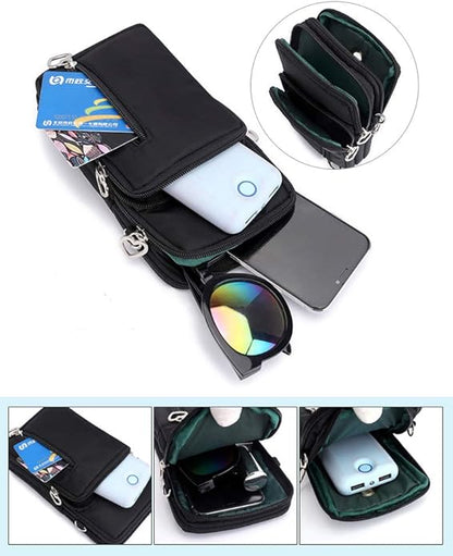 Phone Armband for iPhone 16 15 14 13 Pro/Pro Max, Samsung Galaxy S25 S24 Ultra Plus A16 A15 A06 - Crossboy Phone Purse Bag