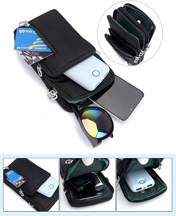 Phone Armband for iPhone 16 15 14 13 Pro/Pro Max, Samsung Galaxy S25 S24 Ultra Plus A16 A15 A06 - Crossboy Phone Purse Bag