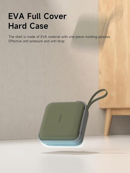 Hagibis Electronics Organizer Travel Case Cable Organizer Bag Pouch Portable Waterproof Carry Case for Cable, Charger,Power Bank, SD Card, Mouse, USB Flash Disk (DPB01 Green)