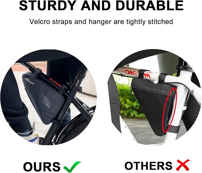 NDakter Bike Triangle Frame Bag & Bicycle Repair Kit, 2L Waterproof Storage Pouch with 16-in-1 Multi-tool, Portable Bike Tool Set for Flat Tire Repair, Cycling Accessories for Mountain Road Bike, MTB