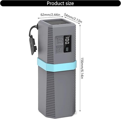 QMQJIA Protective Case for Power Charging Adapter Scratch Proof Shock Proof Silicone Skin for Battery Pack Holder 156x54x62mm