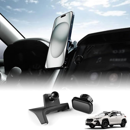 KUNGKIC for Subaru Crosstrek 2023 2024 2025 Magnetic Universal Auto Cell Phone Holder Car Cradle Rotatable Clip Cell Phone Cradle Mount Fit 3.5-5.5In Phone Interior Accessories