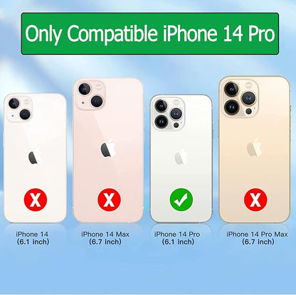 Battery Case for iPhone 14 Pro,Upgraded 10000mAh Rechargeable Portable Charging Case with Wireless Charging Compatible for iPhone 14 Pro (6.1inch) with Carplay Extend Battery Pack Charger Case (Black)