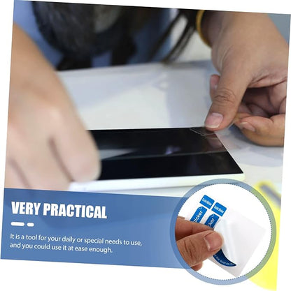 LCD Screen Dust Removal Stickers for Phone and Tablet 200Pcs Phone Screen Cleaning Decals for Effective Dust and Fingerprint Removal Portable Cell Absorber