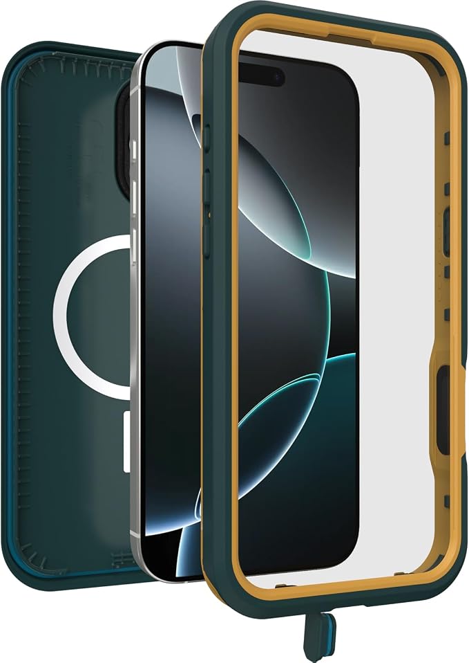 OtterBox iPhone 16 Pro Max FRĒ Series Waterproof Case with MagSafe (Designed by LifeProof) - Sagebrush Green, Waterproof, 60% Recycled Plastic, Sleek and Stylish