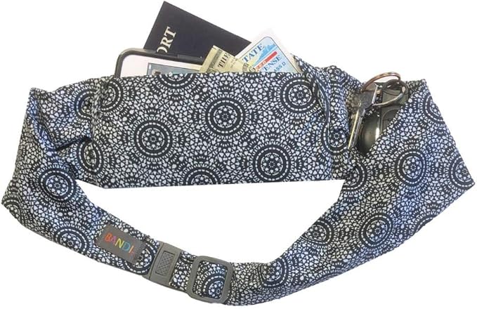 BANDI Running Belt for Women & Men – USA Made No-Bounce Adjustable Waist Pack & Secure Fanny Pack – Fits All Phones, Gels & Essentials – Zipper-Free, Medical Device Friendly