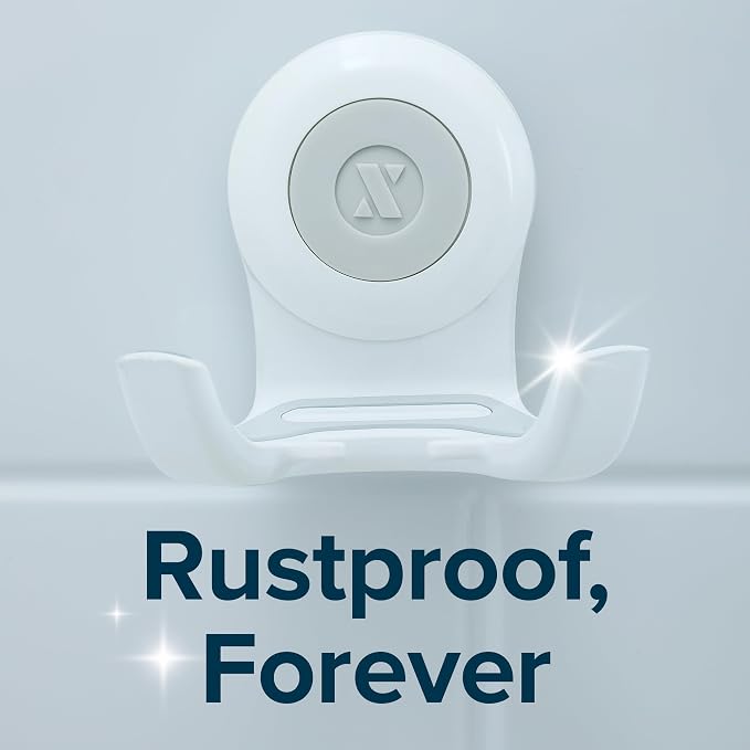 SlipX Solutions On The Dot Power Lock Suction Cup Hook, Razor Holder & Phone Cradle (Perfect for Shower & Mirror, Holds 11 lbs), No-Drilling, No Tools, Rust-Proof, Waterproof, Removeable