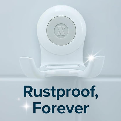 SlipX Solutions On The Dot Power Lock Suction Cup Hook, Razor Holder & Phone Cradle (Perfect for Shower & Mirror, Holds 11 lbs), No-Drilling, No Tools, Rust-Proof, Waterproof, Removeable