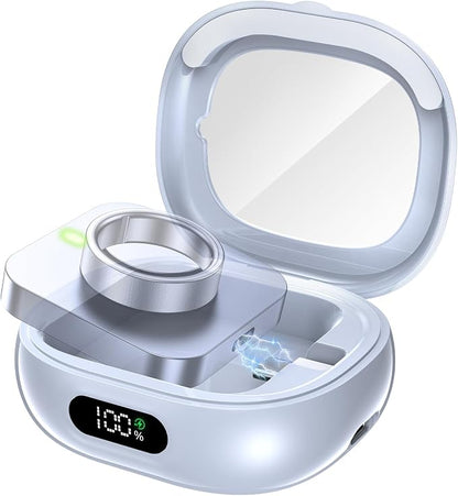 Tensea Portable Charging Case Compatible with Oura Ring Gen 4 & Gen 3, 2000mAh Wireless Power Station, Universal Fit, 30-Day Runtime Charger Accessories (Official Charger NOT Included)