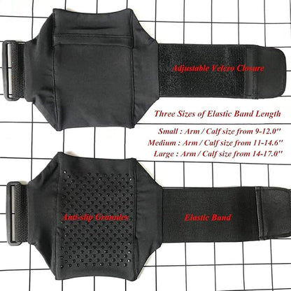 Equestrian Riders On The Leg Cell Phone Holder for Calf, Running Sports Armband for iPhone 6 6S 7 8 X Plus, Samsung Galaxy S9/8/7/6, Workouts Arm Band Strap Pouch for Jogger Hiker, Gray