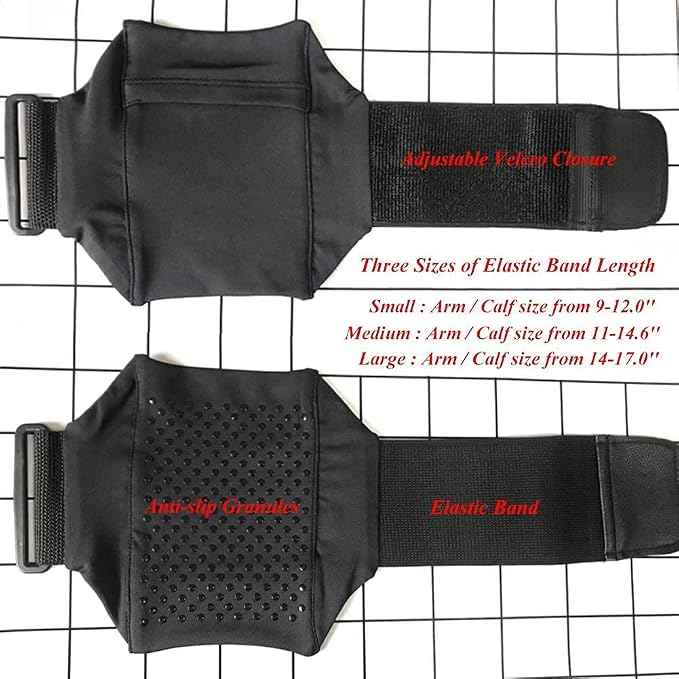 Equestrian Riders On The Leg Cell Phone Holder for Calf, Running Armband for iPhone 12, 11,6S 7 8 X Plus, Samsung Galaxy S10/9/8, Running Workouts Arm Band Strap Pouch for Jogger Hiker, Gray, S