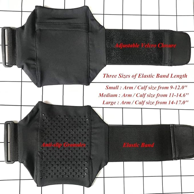 Cell Phone Leg Band Equestrian Riders On The Leg Cell Phone Holder for Calf, Running Workout Armband Strap Pouch for Jogger for iPhone 15/14/13/12/11 X Xs 7/8 Plus, Galaxy S9/8/7/6, Gray, Large