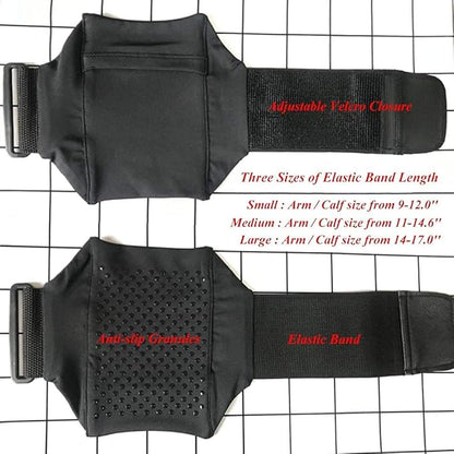 Cell Phone Leg Band Equestrian Riders On The Leg Cell Phone Holder for Calf, Running Workout Armband Strap Pouch for Jogger for iPhone 15/14/13/12/11 X Xs 7/8 Plus, Galaxy S9/8/7/6, Gray, Large