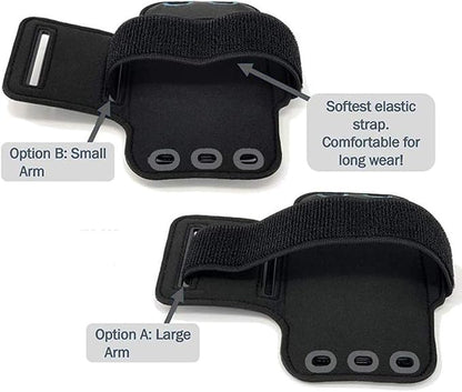 Running Armband for Blackview BV6900 BV9600 Plus Adjustable Phone Arm Case for UMiDIGI A7 A9 Pro A7S S5 Pro Bison Sport Mobile Phone Bag for Outdoor Exersise Biking with Key Holder