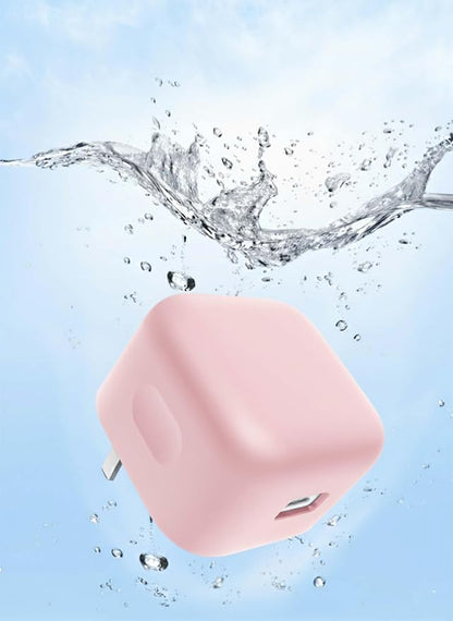 Case for Apple 40W Power Adapter – Soft Silicone Protective Cover for Dynamic Charger,Shockproof Dustproof Charging Block Protector Sleeve[Pink]