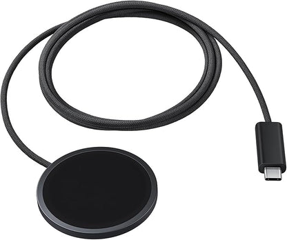 Samsung Galaxy Magnet Wireless Charger with 45W Power Adapter, Cordless Super Fast Charging, Powerful Design, Built-in Magnets, No-Slip Surface, Dark Gray