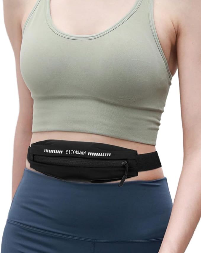 Running belts for women & Men,Slim running belt, Running belt for phone,phone pouch belt for walking,working,Travel Money Belt Running Gear Accessories Fits ALL Phones (Grey)