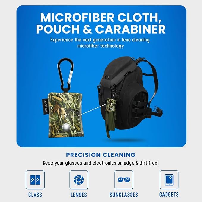 Microfiber Cloth & Glasses Wipes (6 Pack) Lens & Glasses Cleaning Cloth - Eye Glass Clean Cloths - Eyeglass Cleaning Cloth - Glass Cleaning Cloth - Camera Lenses & Gadget Delicate Screens - H-Green