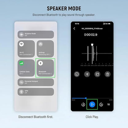 NEEWER KM23B Wireless Lavalier Microphone Bluetooth App Control, Compatible with iPhone Android Phone 8Hrs Battery Vocal Enhancement Noise Cancellation Volume Adjustment Low Cut for Streaming Vlogging
