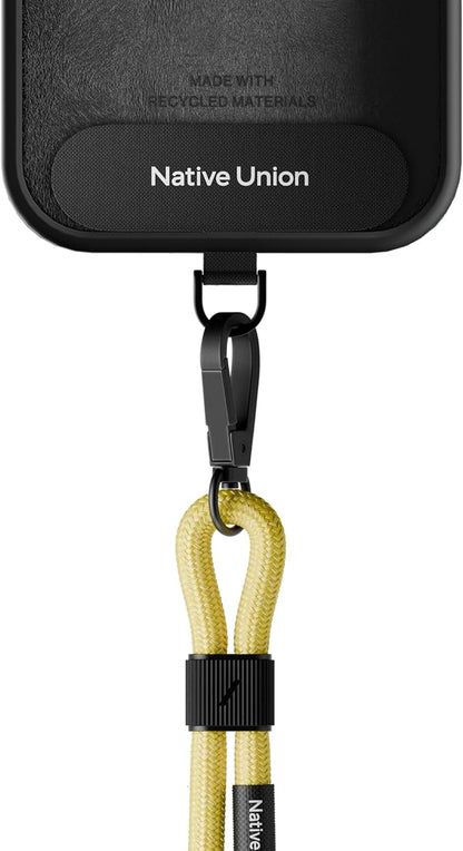 Native Union Sling – Adjustable & Detachable Phone Strap – Compatible with iPhone 16, 15, 14, 13 and most Smartphones – Made with 100% Durable & Recycled Materials (Lemon)