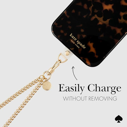 kate spade new york Crossbody Phone Chain - Neck Chain Holder - Set in Stone