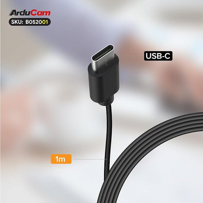 Arducam 2MP Webcam, Low Light USB Camera with Holder, USB Webcam for PC, Laptop, Smartphone, Supports Windows XP/7/8/10, Linux, Mac OS