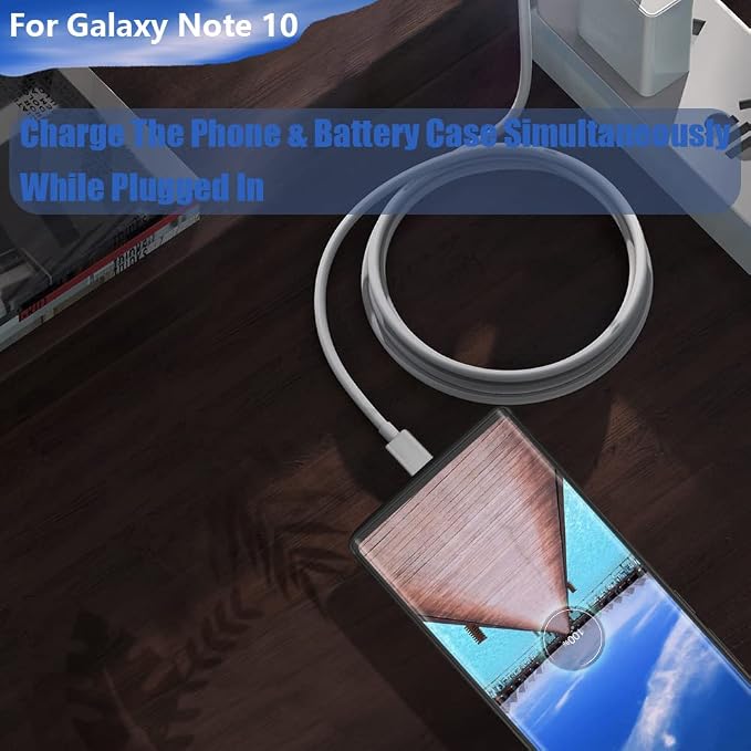 Battery Case for Samsung Galaxy Note 10, 5000mAh Rechargeable Extended Battery Charging Case, External Battery Charger Case, Add 100% Extra Juice
