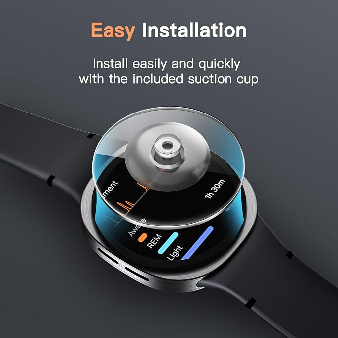 JETech Screen Protector for Samsung Galaxy Watch 9/8 40mm, 3-Pack | Tempered Glass Protection, HD Clear, Anti-Scratch Design