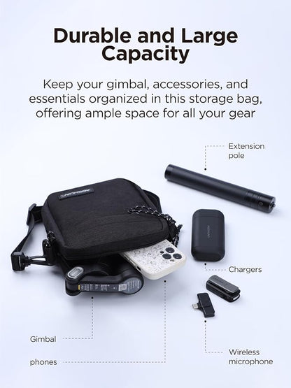 AOCHUAN 3-Axis Gimbal Stabilizer for Smartphone Smart X Pro Kit & B10 Storage Bag & E10 Extension Rod