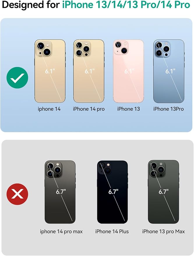NEWDERY 10000mAh Battery Case for iPhone 14/14 Pro/13/13 Pro 6.1", Qi Wireless Charging & Wired Headset & Sync-Data Supported, Portable Protective Charger Cover