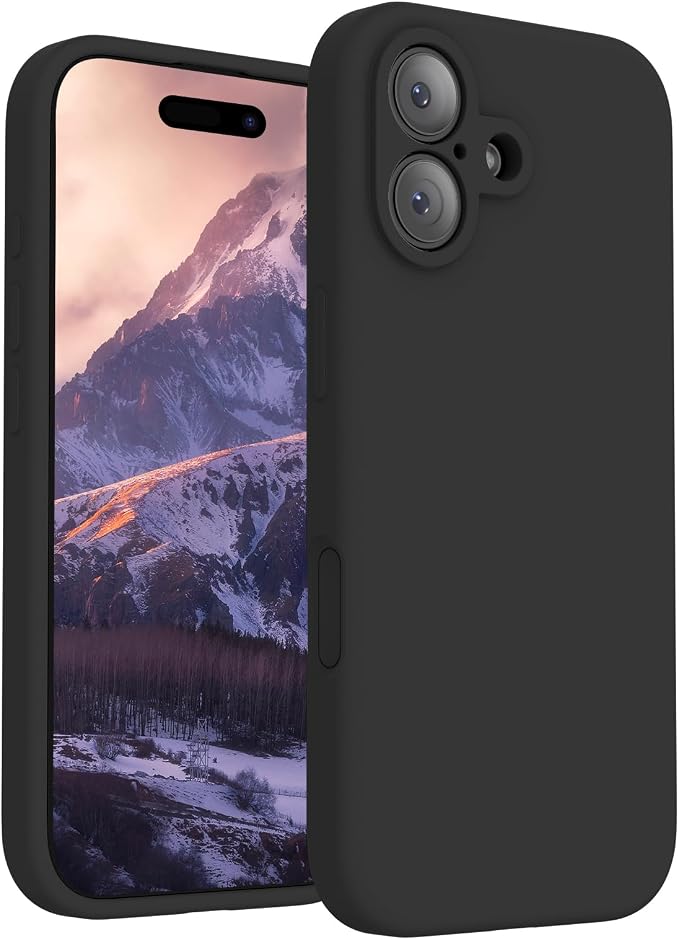 FireNova Magnetic for iPhone 17 Case, Compatible with MagSafe, [Integrated Silicone Camera Control Button] [Camera Protection] Anti-Scratch Microfiber Lining Phone Case, 6.3", Black