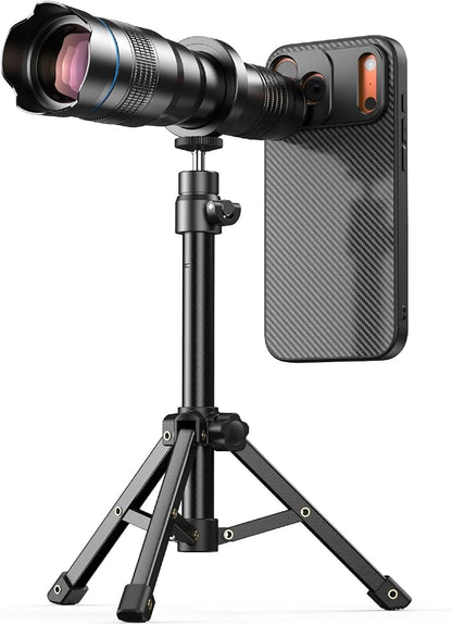 Evil eye 36X Telephoto Lens for iPhone 17 Pro Max, High Power HD Telephoto Phone Lens with Tripod, Phone Lens Attachments for Travel, Concert, Exploration