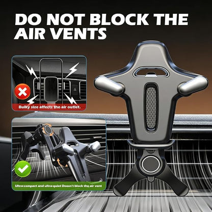 2026 Upgraded Car Vent Phone Mount,360° Rotatable & Retractable Air Vent Phone Holder for Car Fit 4.7-7.2" Phones,Universal Cars Phones Holder Vents for Horizontal/Vertical Vents