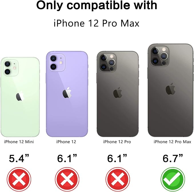 YWXTW [1 SET Camera Lens Protector Compatible with iPhone 12 Pro Max 6.7 inch, [Installation Tray] Aluminum Alloy Tempered Glass Camera Circle Cover